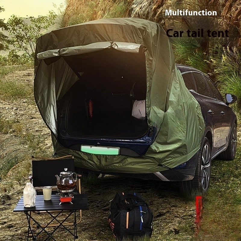 Adventure-Proof Rear Tent: Sun & Rain Guardian