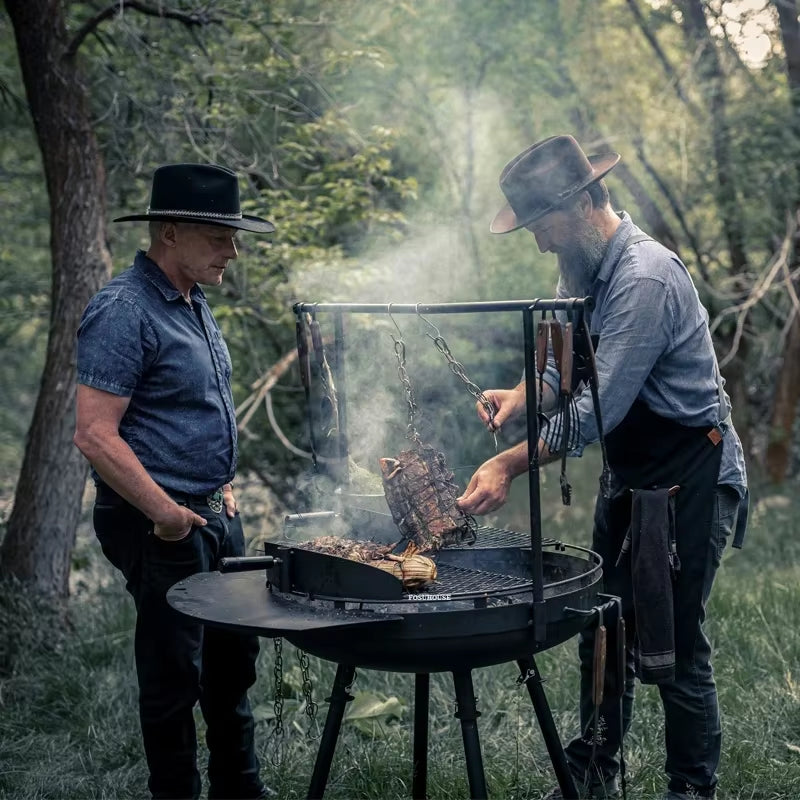 Nordic Sizzle Station: Where Your Hot Dogs Get a Retro Makeover While You Pretend to Be a Campfire Chef!