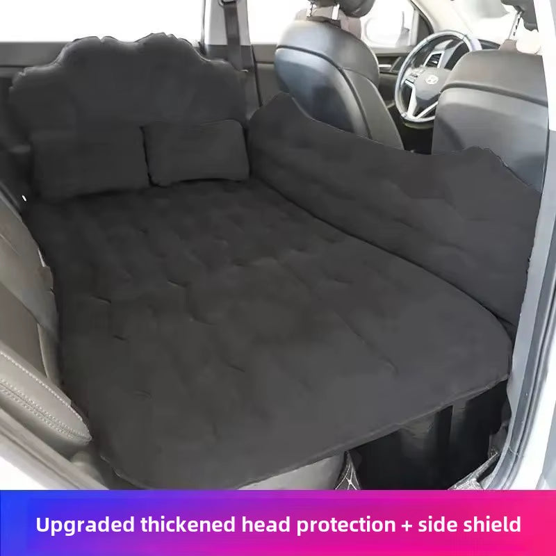 Car Inflatable Travel Bed for SUV Rear Seats - Air Cushion Mattress for Road Trips