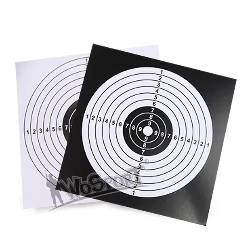 100PCS Hunting Shooting Training Target Paper Slingshot Pistol Rifle Shooting Target Indoor Outdoor Practice Accessories 14X14Cm