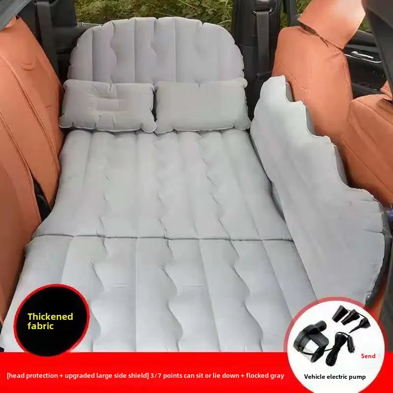 Car Inflatable Travel Bed for SUV Rear Seats - Air Cushion Mattress for Road Trips