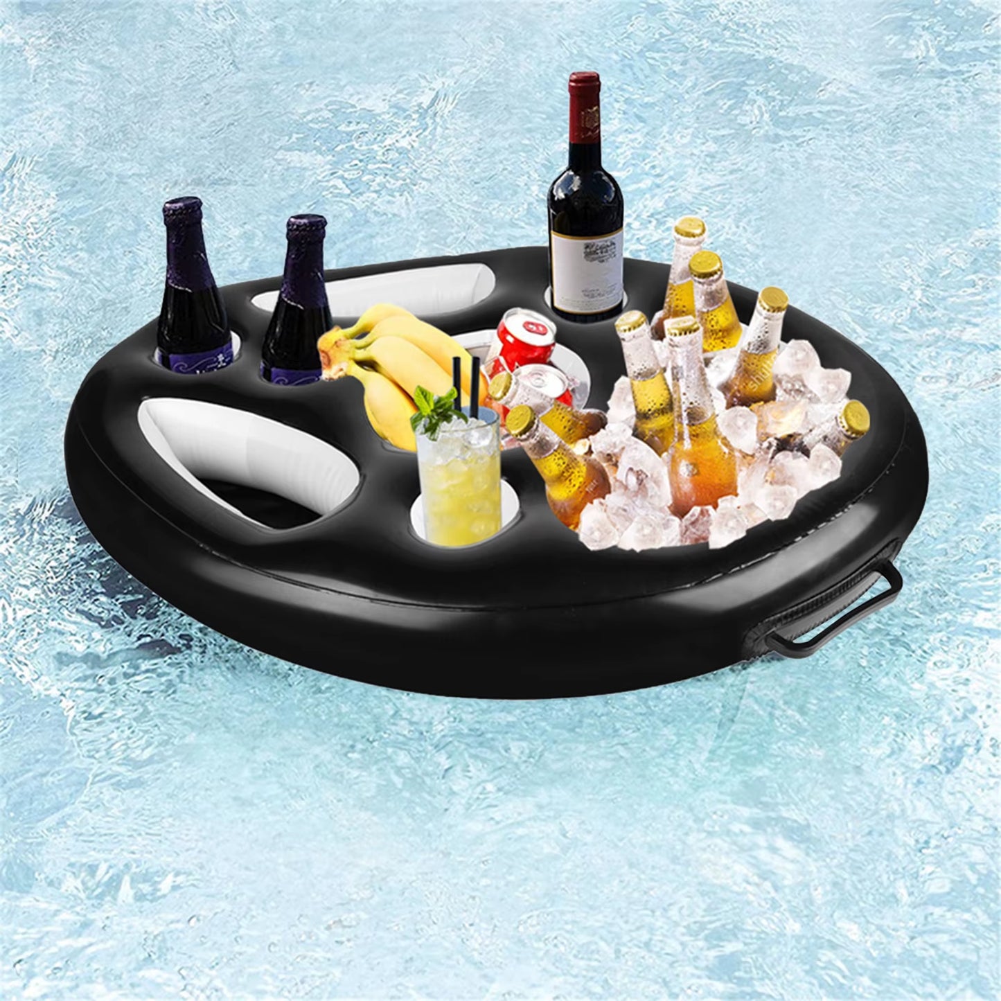 Dive into Fun: Inflatable Pool Float Beer Cooler Cup Holder for Epic Summer Shenanigans!