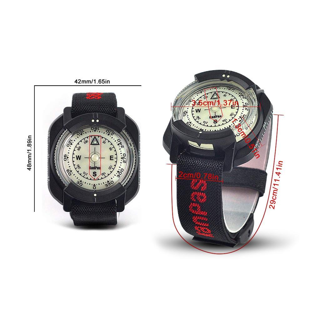 Adventurer's Dynamic Glow Compass Watch