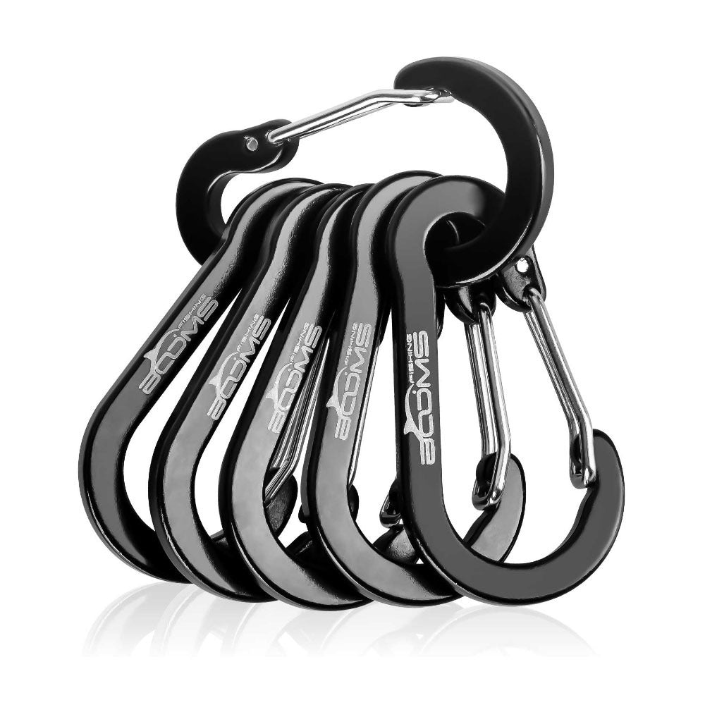 Adventure-Ready Alloy Carabiner Clips - Ultra-Light