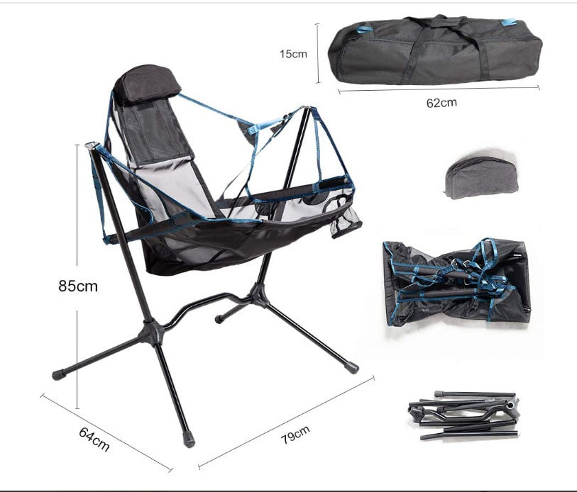 Adventure-Ready Aluminum Moon Chair