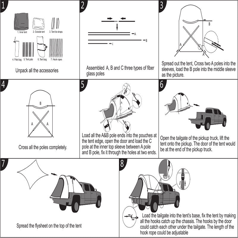 Adventure-Ready Multi-Function Car Tent