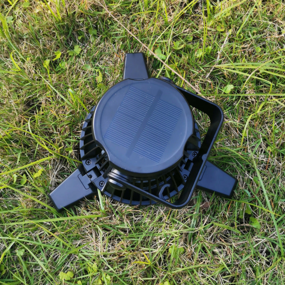 Energize Your Adventure: Solar Fan & Light Combo