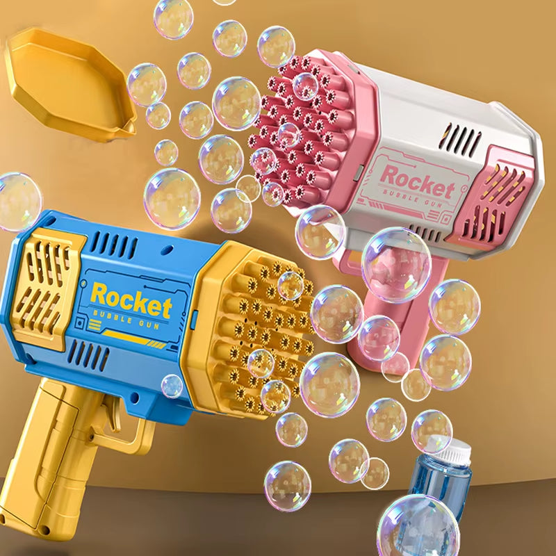 40/69 Holes Bubble Machine Ages 3+ Boy Girl Toys Birthday Wedding Kids Adult Party Toys Summer outside Bubble Gun Soap Blower