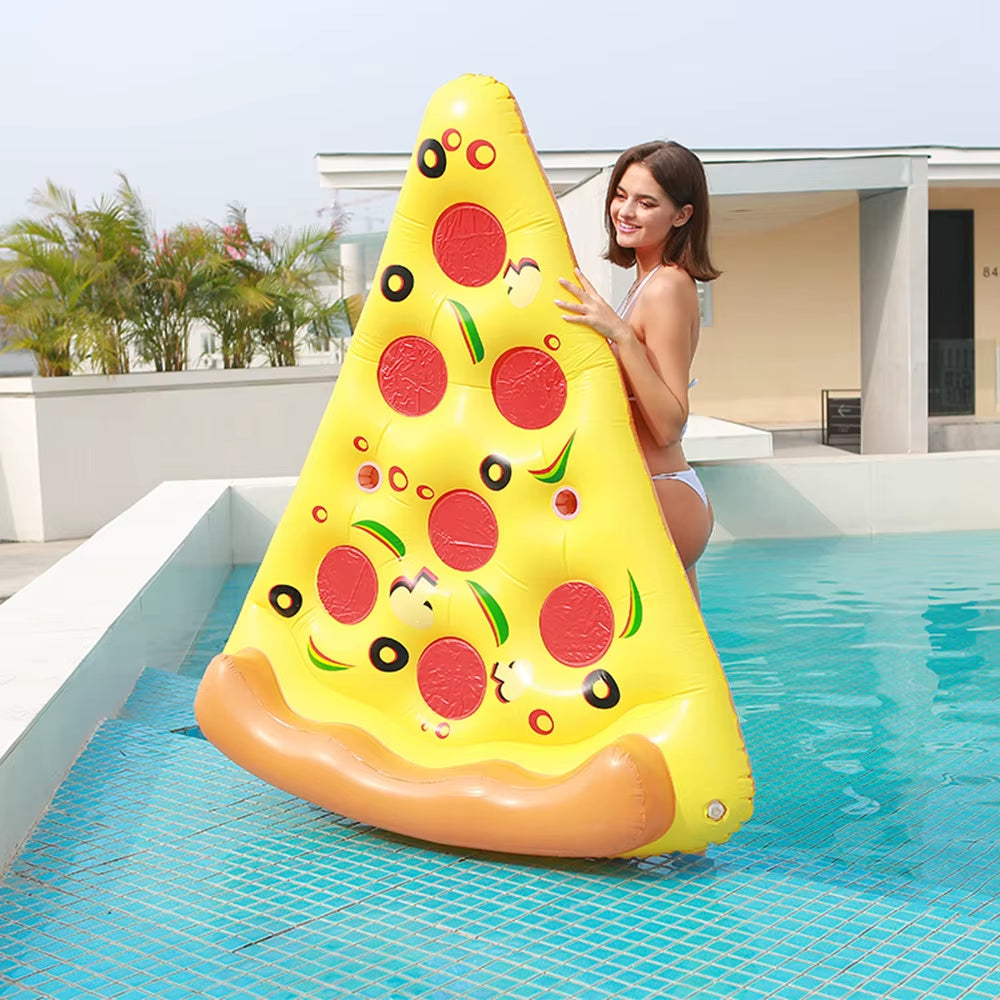 Hot Giant Pizza Swimming Pool Floating Inflatable Mattress Swimming Ring Circle Island Cool Water Party Pool Toy Pool Float