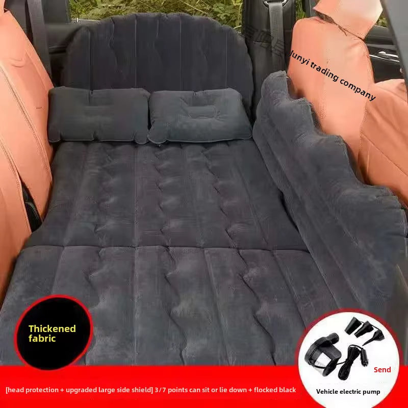 Car Inflatable Travel Bed for SUV Rear Seats - Air Cushion Mattress for Road Trips