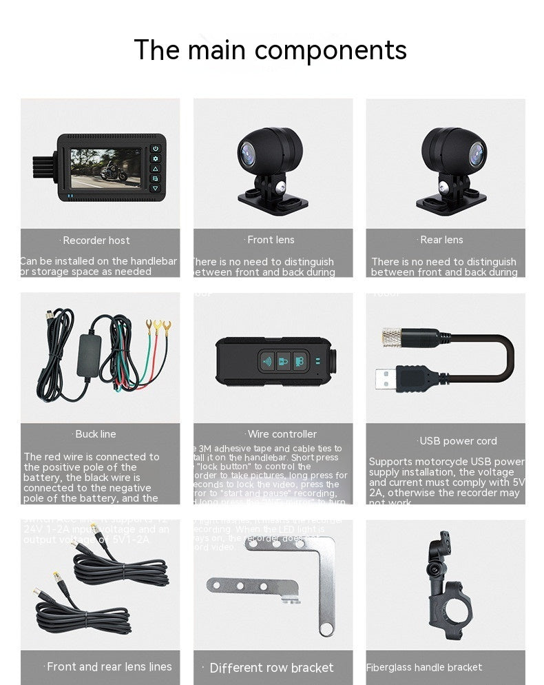 Ultimativer Adventure HD-Motorrad-GPS-Recorder