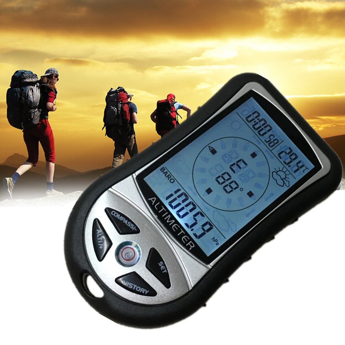 Altímetro y brújula Adventure 8 en 1