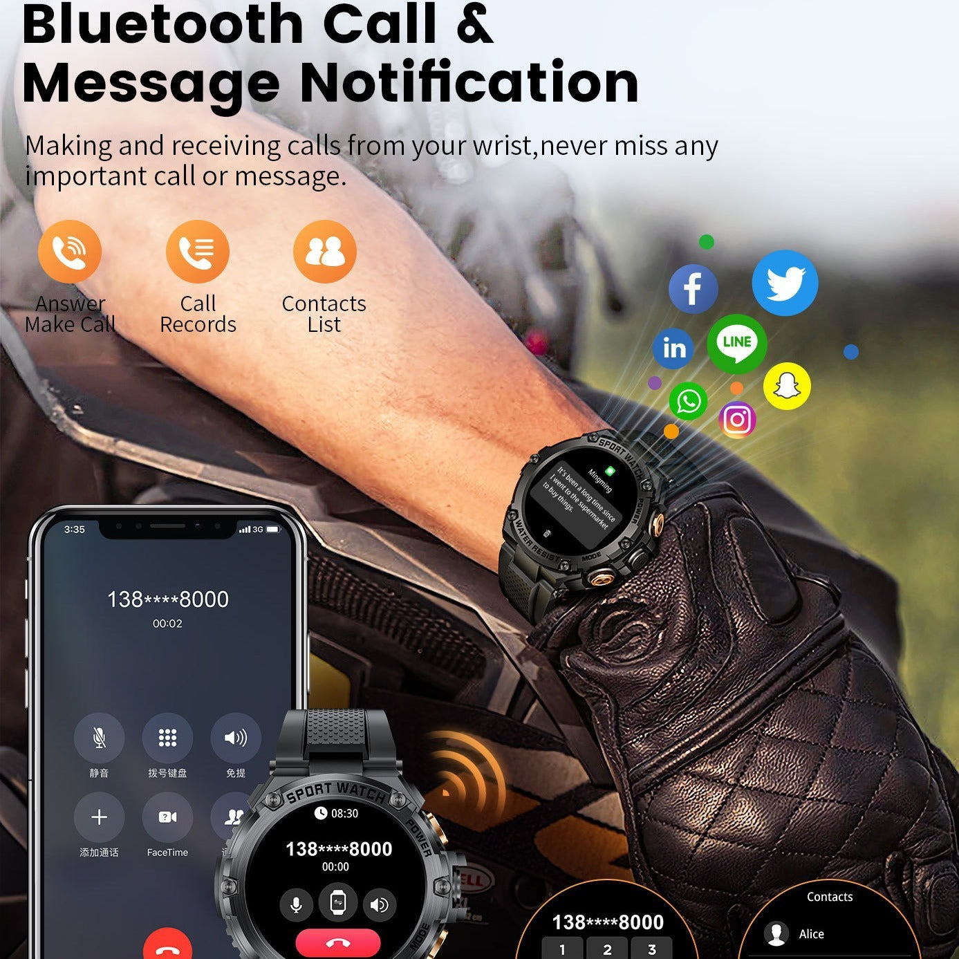 Adventure-Ready Smartwatch with Dynamic Display