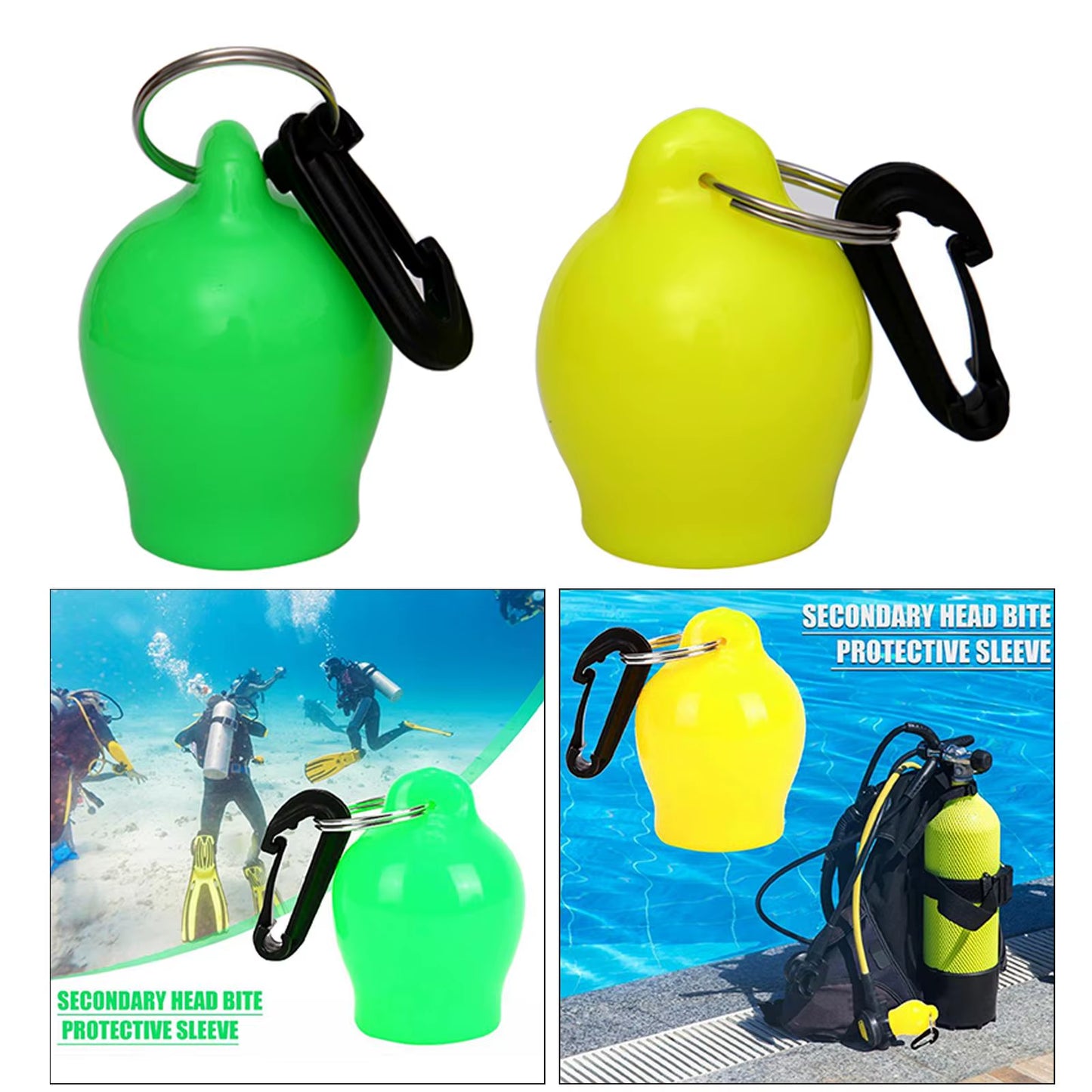 Snorkel Regulator Mouthpiece Cover Scuba Dive Holder W/ Clip