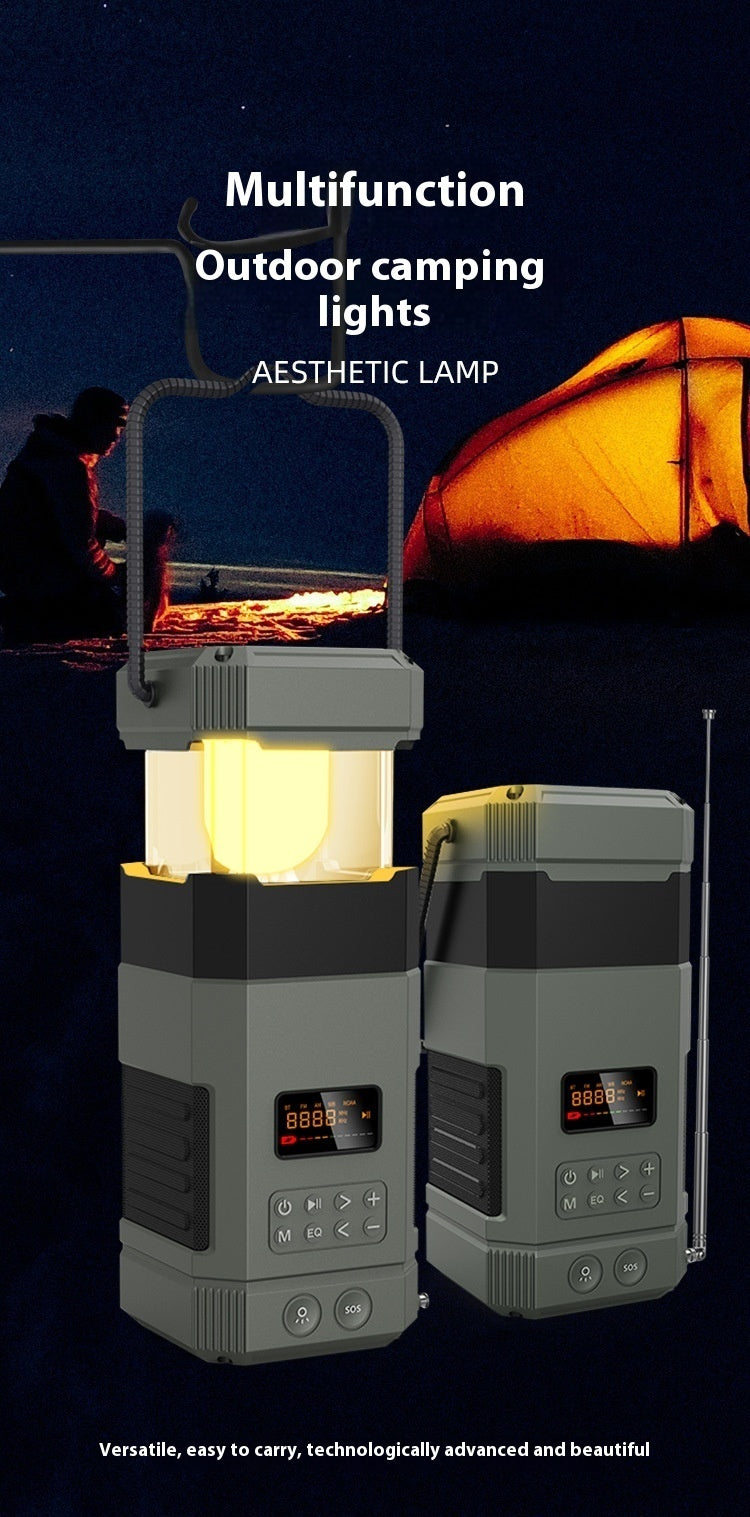 Adventure-Ready Solar Radio & Speaker Lantern