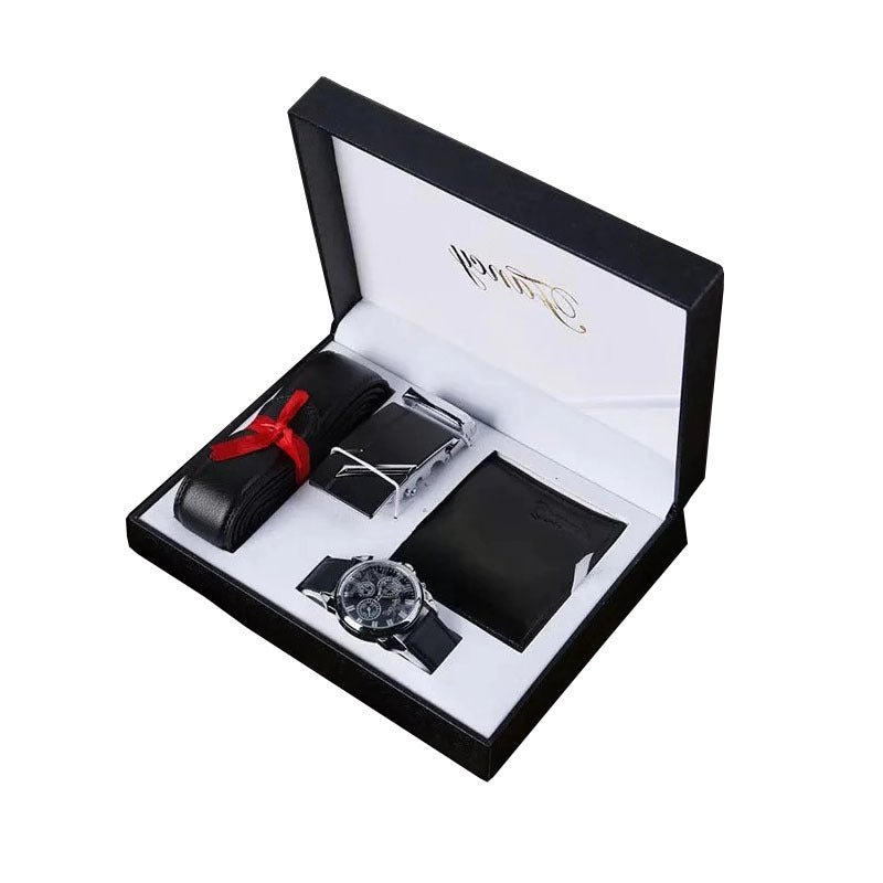 Unleash Adventure: Men's Luxe Belt & Watch Set