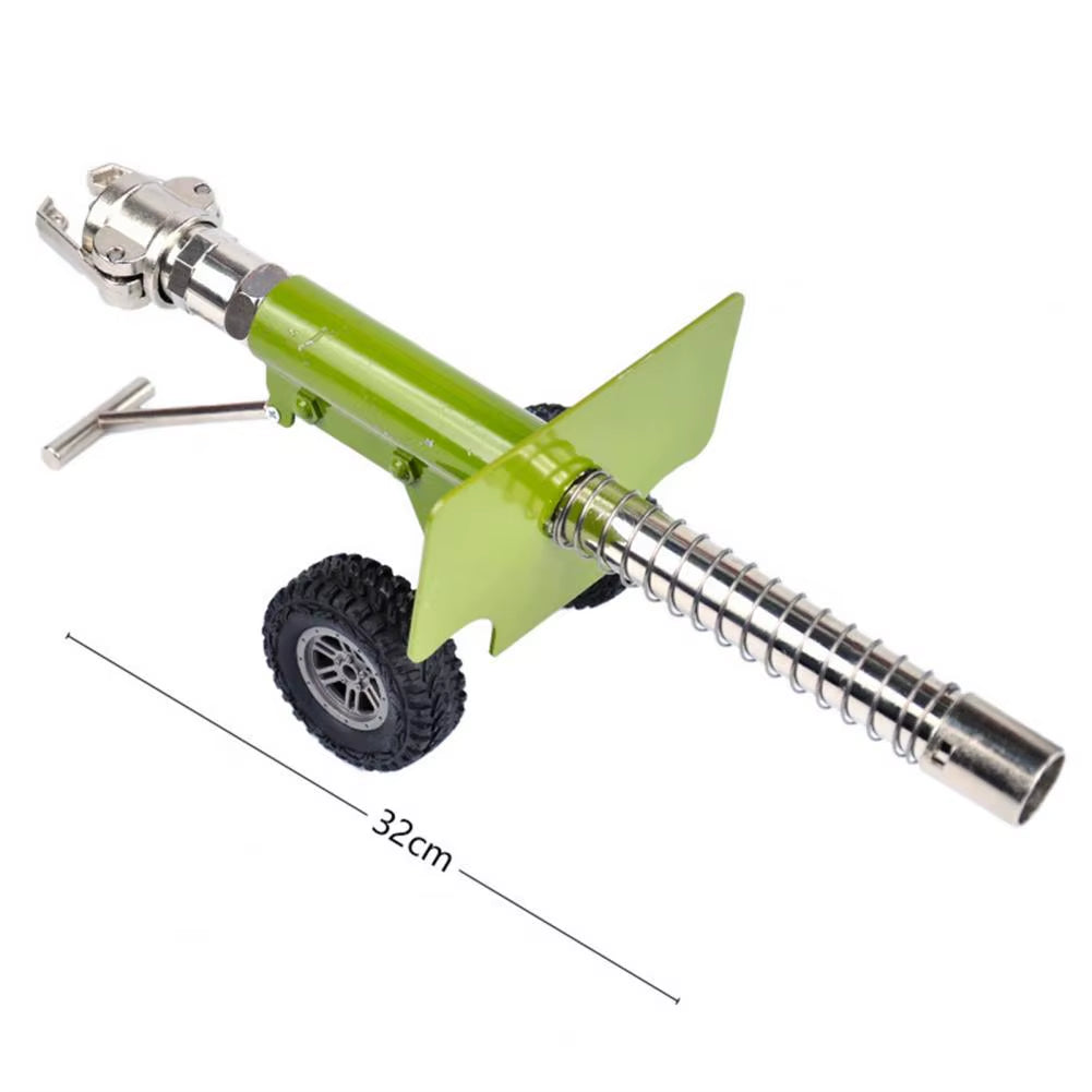 Heavy-Duty Metal Alloy Miniature Artillery Figurine and Launcher Statue
