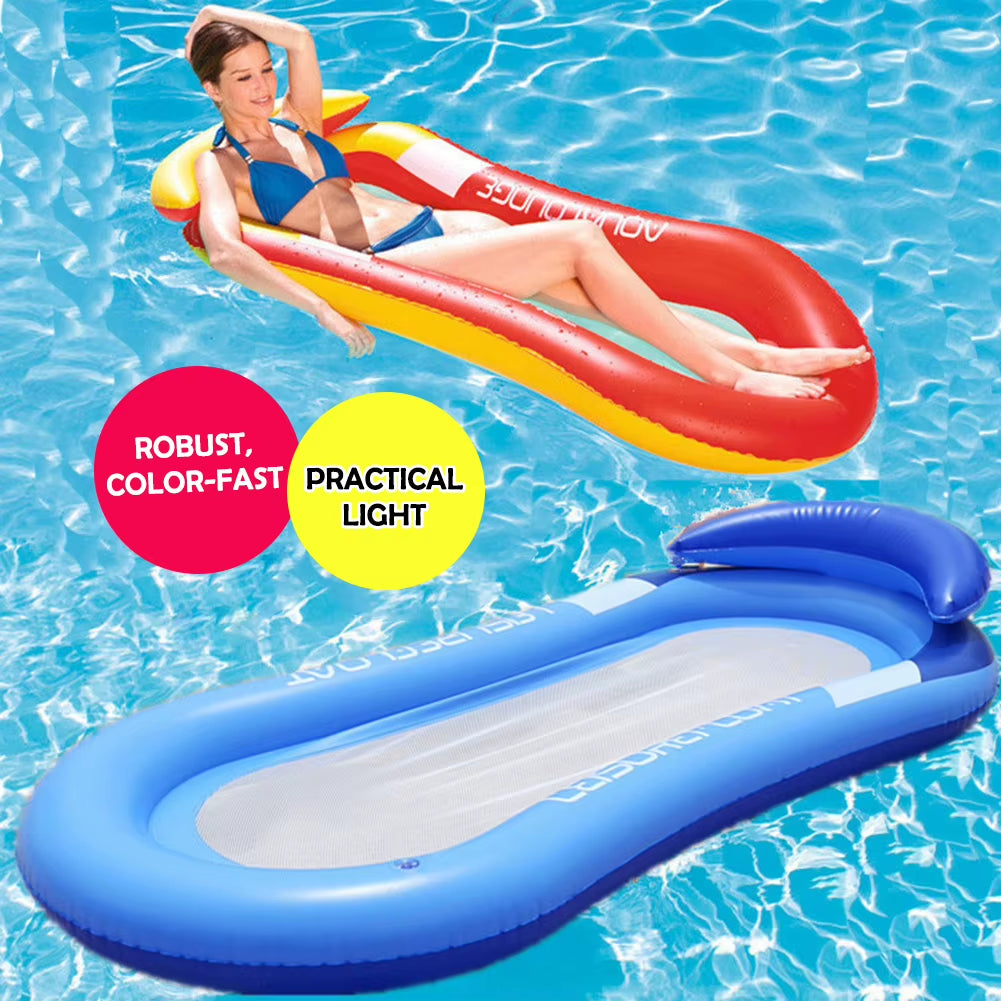 2024 Inflatable Outdoor Foldable Water Hammock and Floating Swimming Pool Mattress for Beach and Recreation Activities
