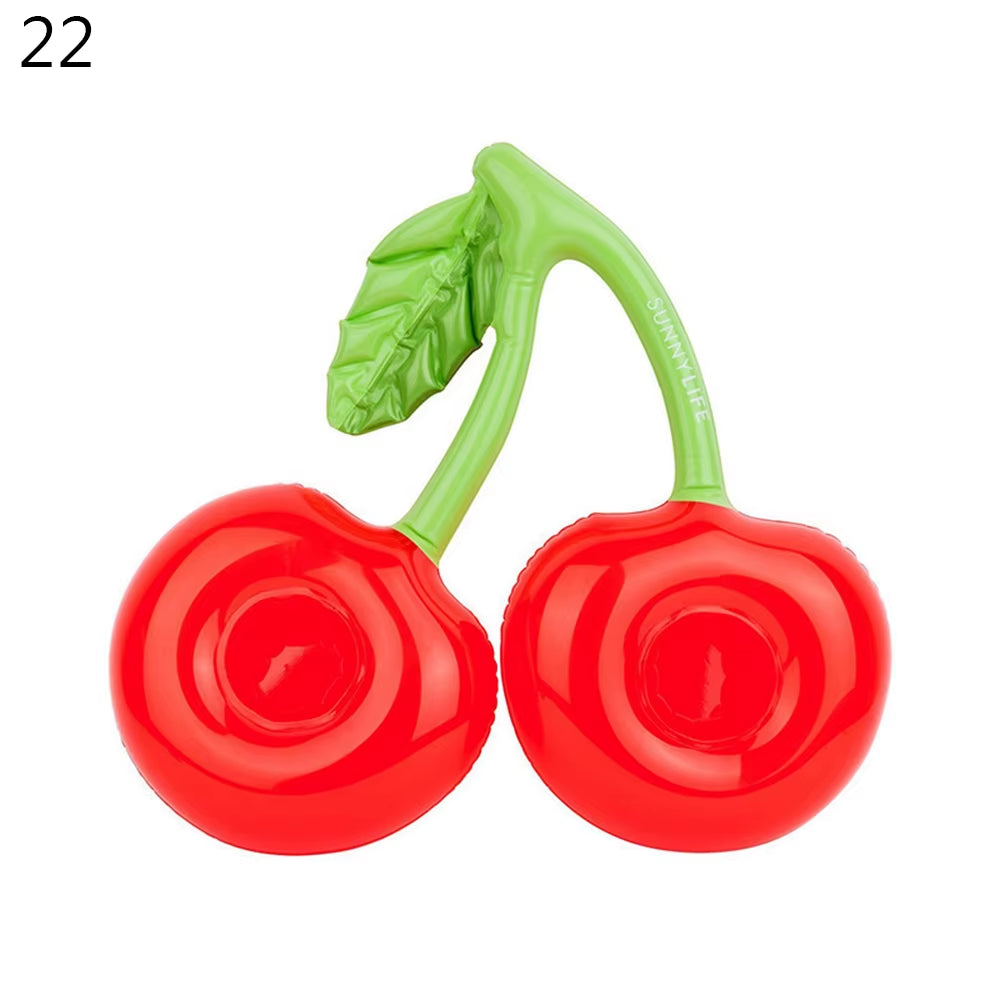 1PC Inflatable Float Cup Pad Swimming Pool Drink Cup Stand Holder Cute Drink Pool Mat for Kids Toy Summer Pool Party Decorations