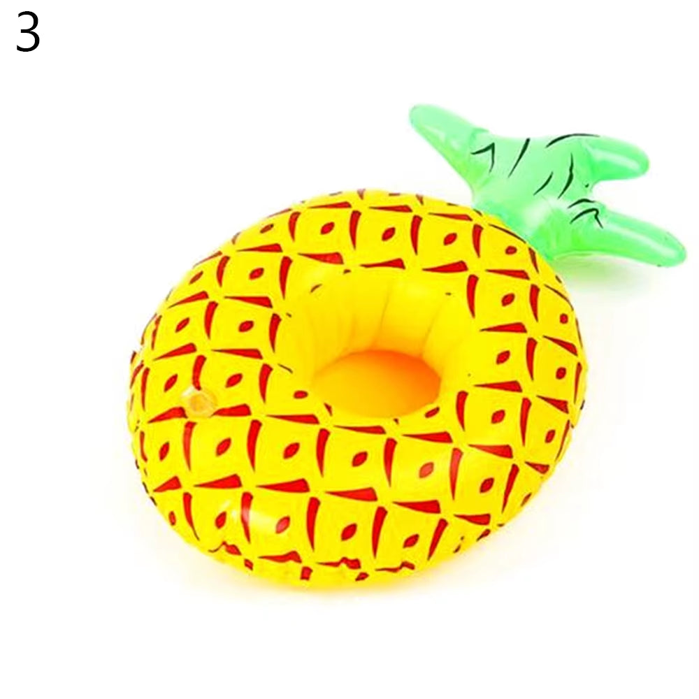 1PC Inflatable Float Cup Pad Swimming Pool Drink Cup Stand Holder Cute Drink Pool Mat for Kids Toy Summer Pool Party Decorations