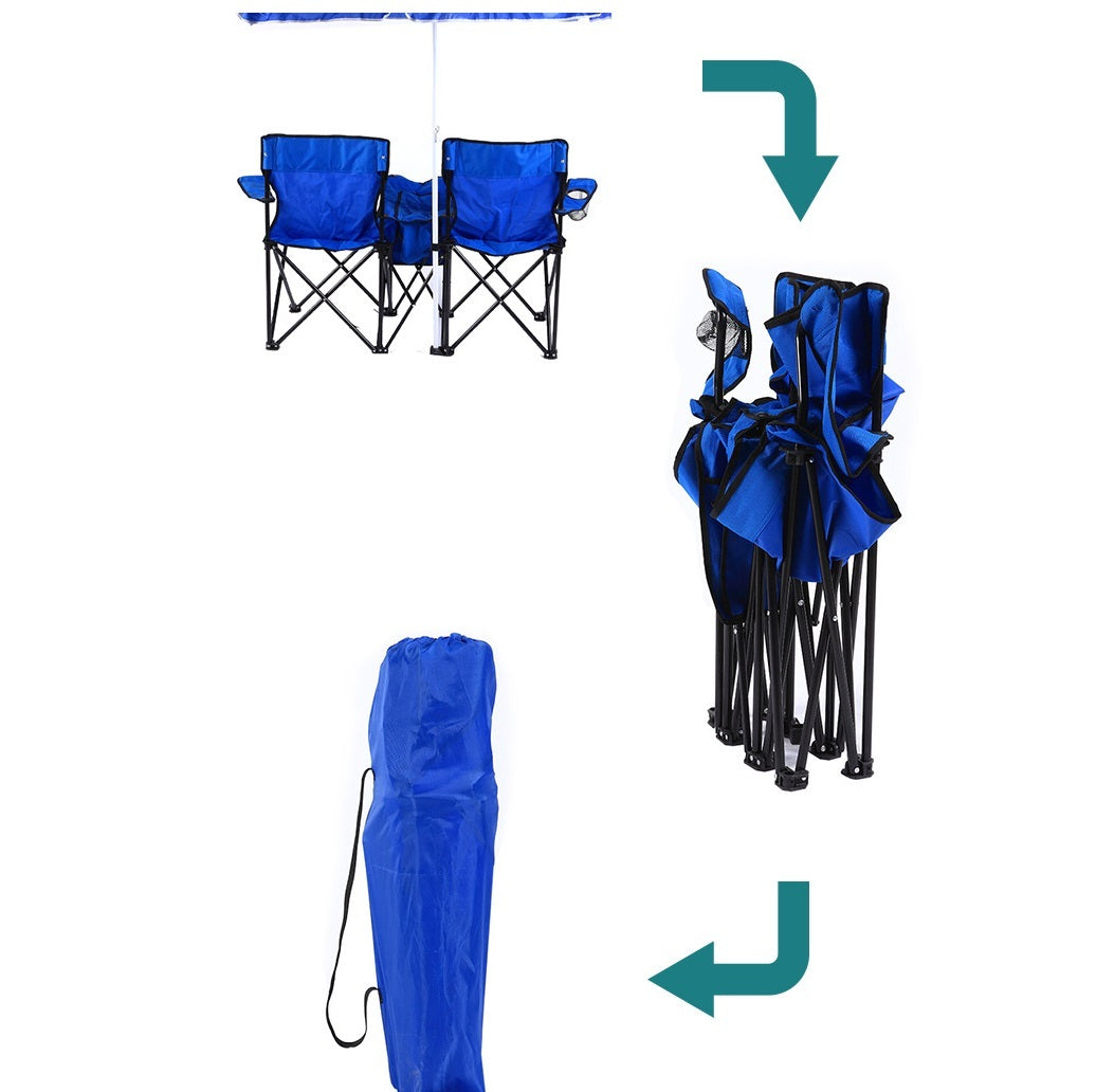 Adventure-Ready Double Folding Chair