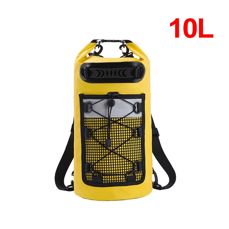 Swimming PVC Pack Dry Bag Backpack for Women Men 10L 20L Waterproof Shoulder Kayak Trekking Drifting Rafting Surfing Boating Bag