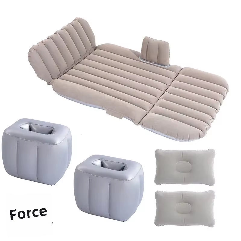 Car Inflatable Travel Bed for SUV Rear Seats - Air Cushion Mattress for Road Trips