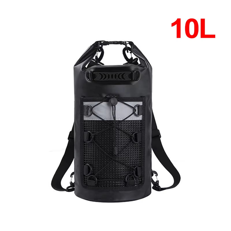Swimming PVC Pack Dry Bag Backpack for Women Men 10L 20L Waterproof Shoulder Kayak Trekking Drifting Rafting Surfing Boating Bag