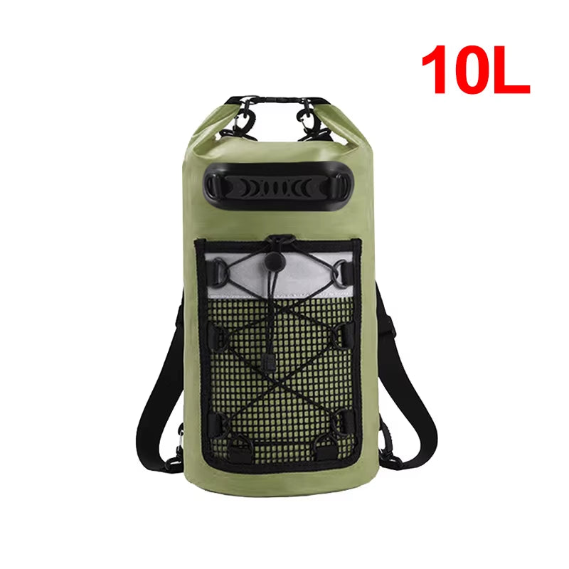 Swimming PVC Pack Dry Bag Backpack for Women Men 10L 20L Waterproof Shoulder Kayak Trekking Drifting Rafting Surfing Boating Bag