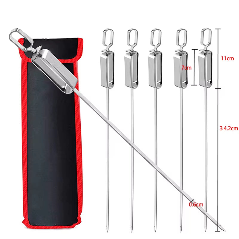 17-Inch Shish-Kabob Swords: The Ultimate Grill Warriors with Slidey Handles for Epic BBQ Battles!