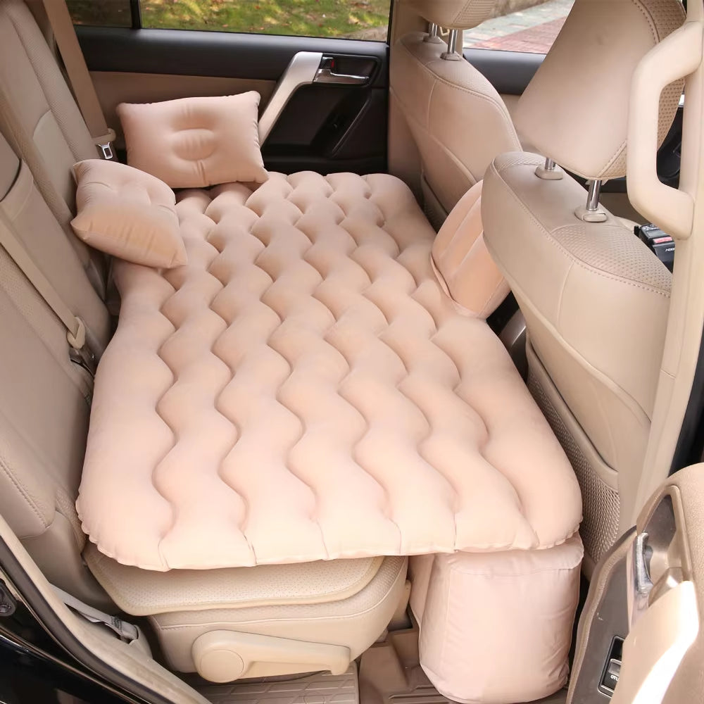 Universal Car Air Inflatable Travel Mattress for Back Seat - Multi-Functional Sofa Pillow and Outdoor Camping Cushion