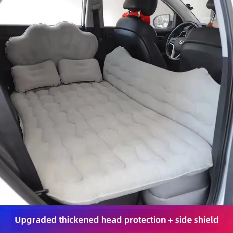 Car Inflatable Travel Bed for SUV Rear Seats - Air Cushion Mattress for Road Trips
