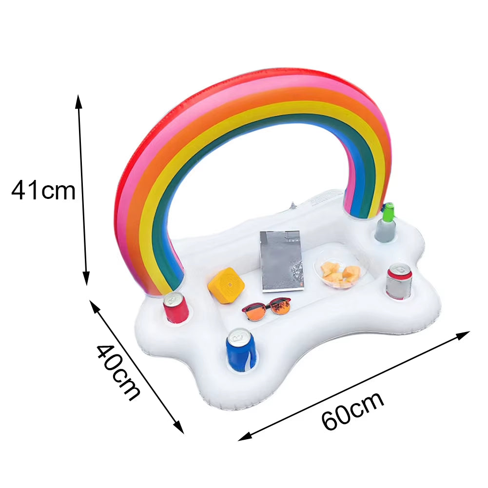 Dive into Fun: Inflatable Pool Float Beer Cooler Cup Holder for Epic Summer Shenanigans!