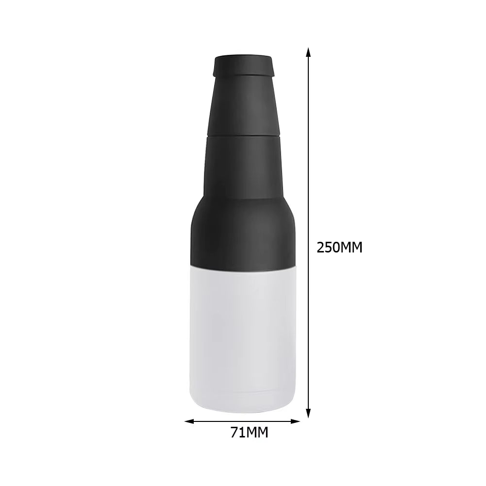 Chill Out Buddy: The Ultimate Beer Buddy Cooler with Built-In Party Popper for Your 12 Oz Liquid Joy! Perfect for Dudes Who Love Their Brews and Caffeine Fixes!
