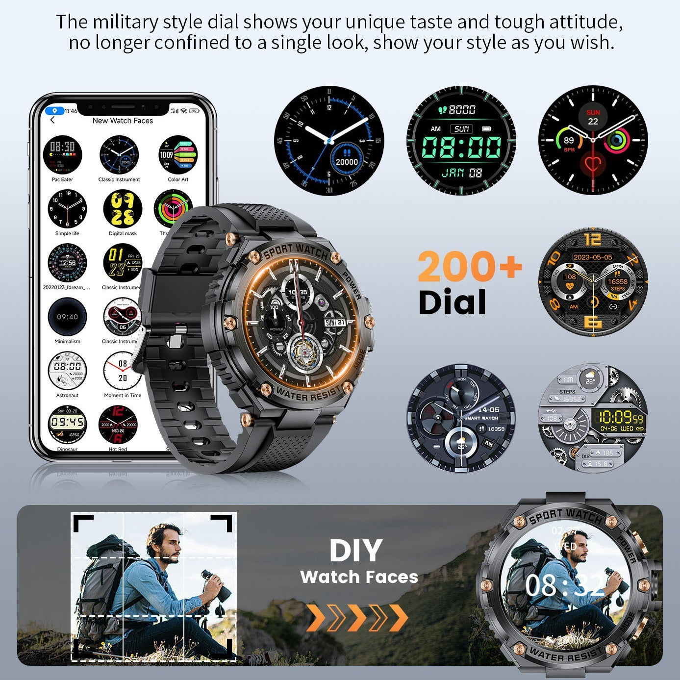 Adventure-Ready Smartwatch with Dynamic Display
