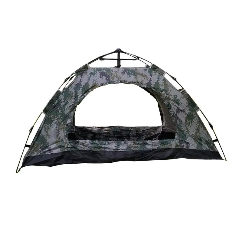 Outdoor Single Occupancy Camouflage Camping Tent - Automatic Quick Open Design with Dual Rain and Mosquito Protection for Winter Use