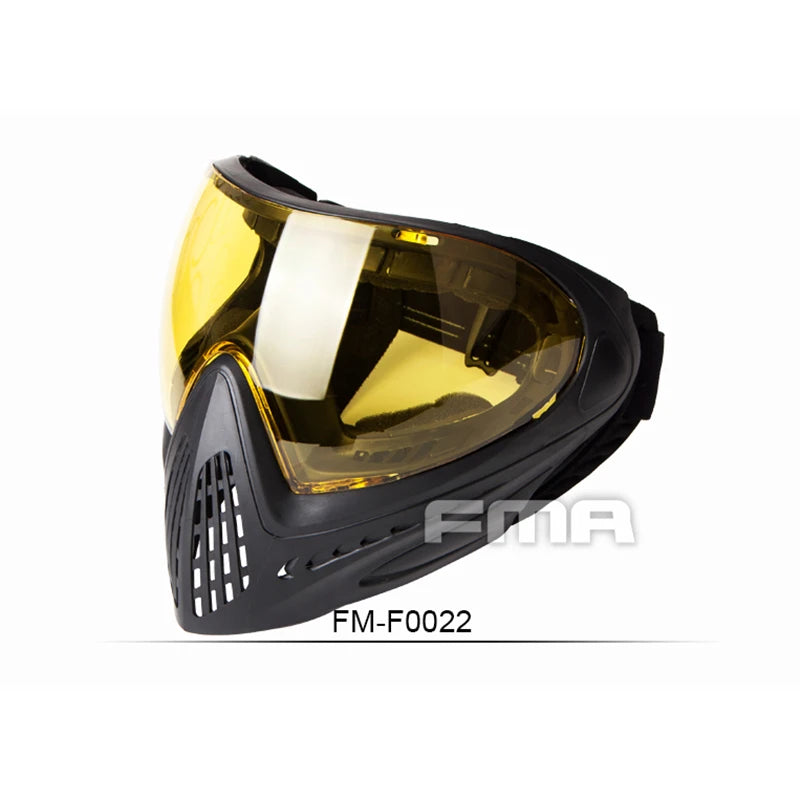 FMA F1 Full Face Mask with Single Layer Paintball Safety Protective Mask Anti-Fog Goggle Mask Outdoor Tactical Airsoft Equipment