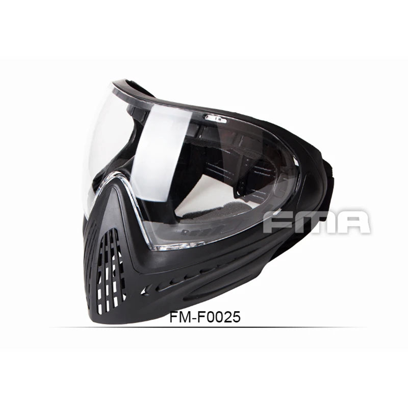 FMA F1 Full Face Mask with Single Layer Paintball Safety Protective Mask Anti-Fog Goggle Mask Outdoor Tactical Airsoft Equipment