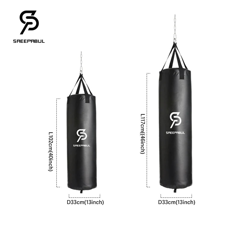40/46In Professional Boxing Sandbag Punching Bag Training Fitness with Hanging Kick Adults Gym Exercise Empty-Heavy Boxing Bag