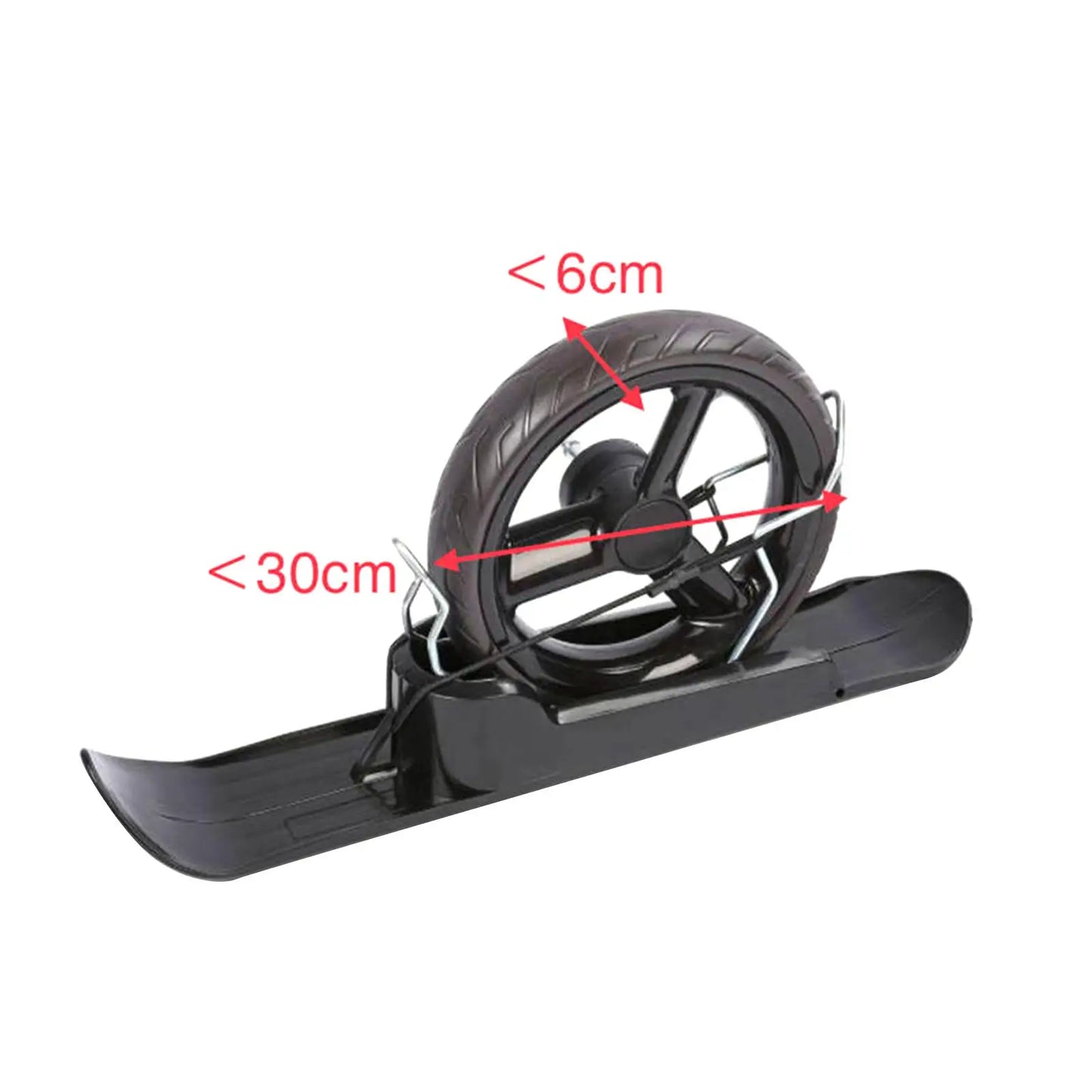 2X Snow Sledge Board Bike Snowboard Lightweight Snow Ski Skiing Board Ski Plate for Balancing Bike Disabled Wheelchair Scooter