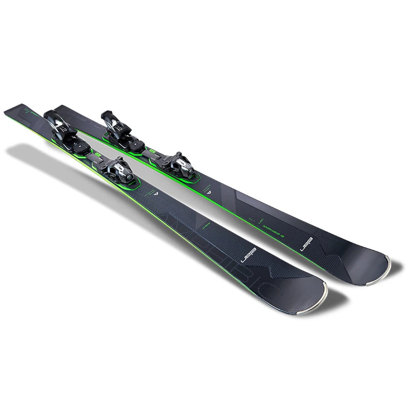 2024 High Quality Logs Ash Ski Double Board Adults and Children Wooden Bindings Snowboard