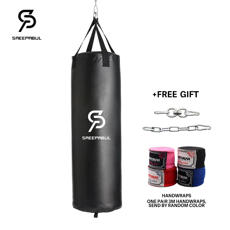 40/46In Professional Boxing Sandbag Punching Bag Training Fitness with Hanging Kick Adults Gym Exercise Empty-Heavy Boxing Bag