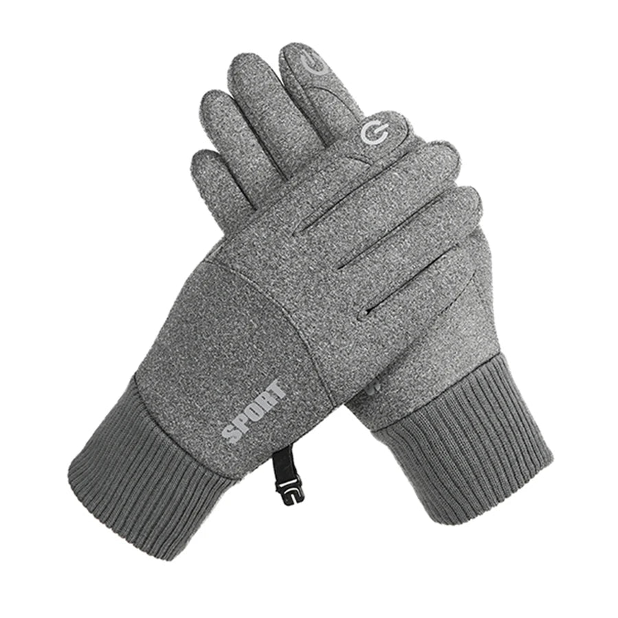 Men'S Waterproof Riding Gloves, Winter Gloves, Suitable for Outdoor Sports, Skiing, Running, Motorcycles, Touch Screens