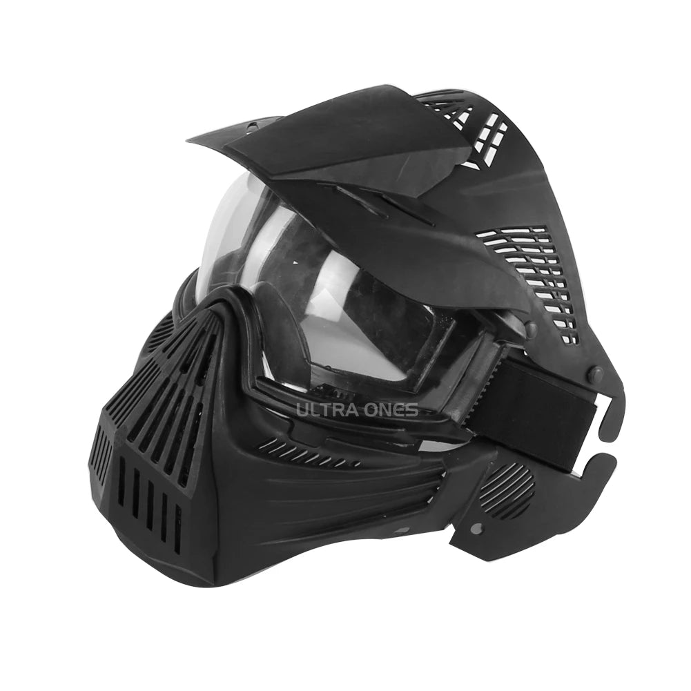 Tactical Mask with Lens Shooting Paintball Training Cs Wargame Full Face Mask Protection Airsoft Combat Masks Goggles Set