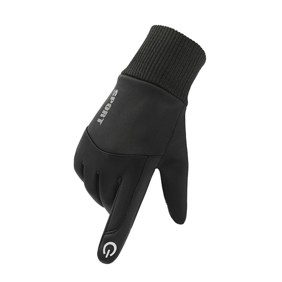 Men'S Waterproof Riding Gloves, Winter Gloves, Suitable for Outdoor Sports, Skiing, Running, Motorcycles, Touch Screens