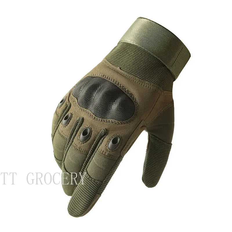 Touch Screen Tactical Paintball Airsoft Combat Motocycle Hard Knuckle Full Finger Gloves Security Protection