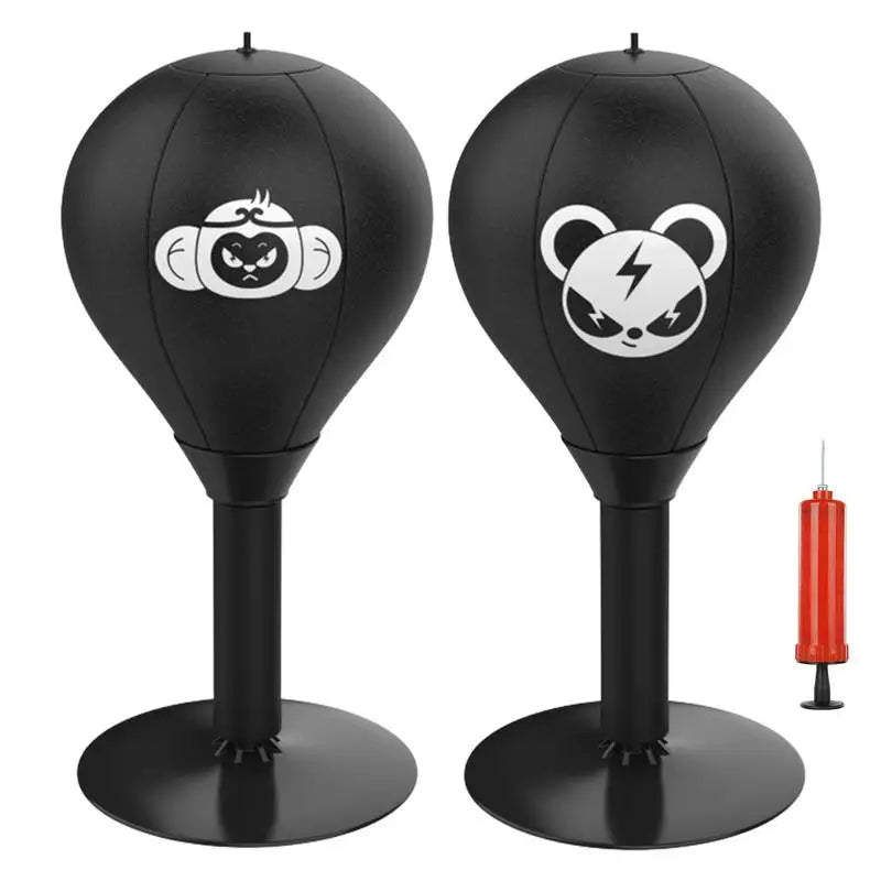 Inflatable Desktop Punching Bag Desk Speed Boxing Bag with Suction Cup Stress Relief Boxing Punch Ball Training Ball for Fitness