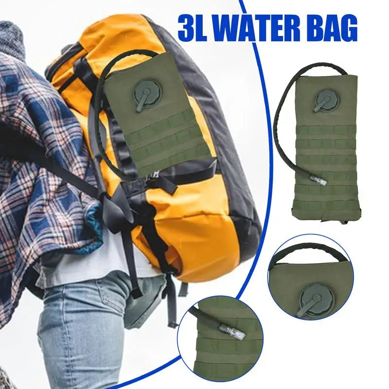 3L Foldable Water Bags Water Bladder Hydration Pack Storage Bag Soft Flask Collapsible Water Bottle Hiking Water Bags