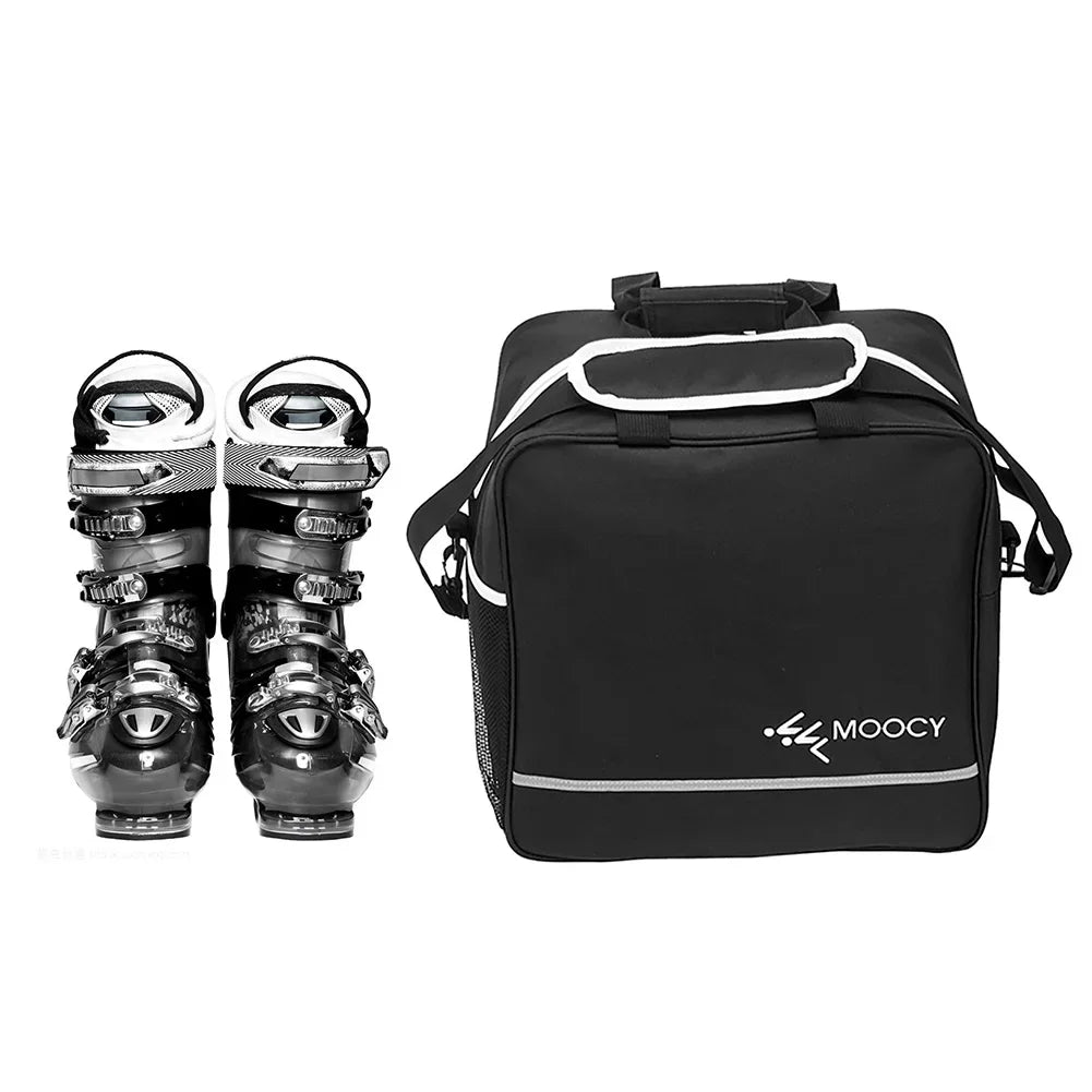 2 Pcs Ski Set Waterproof Ski Duffle Bag & Boot Tote Set Padded Snowboard and Boot Storage Bag for Travel Fit Skis up to 200 Cm