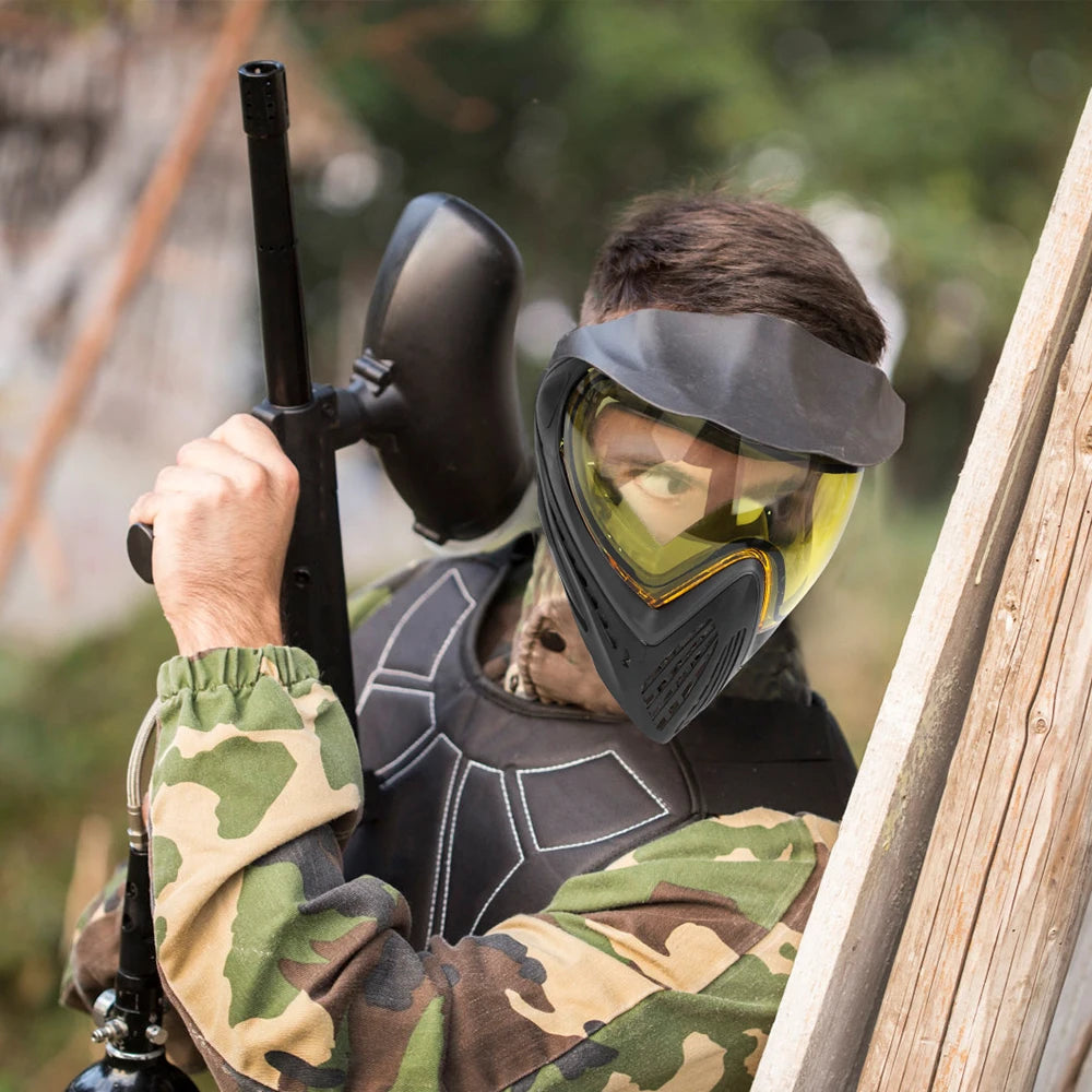 FMA F1 Full Face Mask with Single Layer Paintball Safety Protective Mask Anti-Fog Goggle Mask Outdoor Tactical Airsoft Equipment